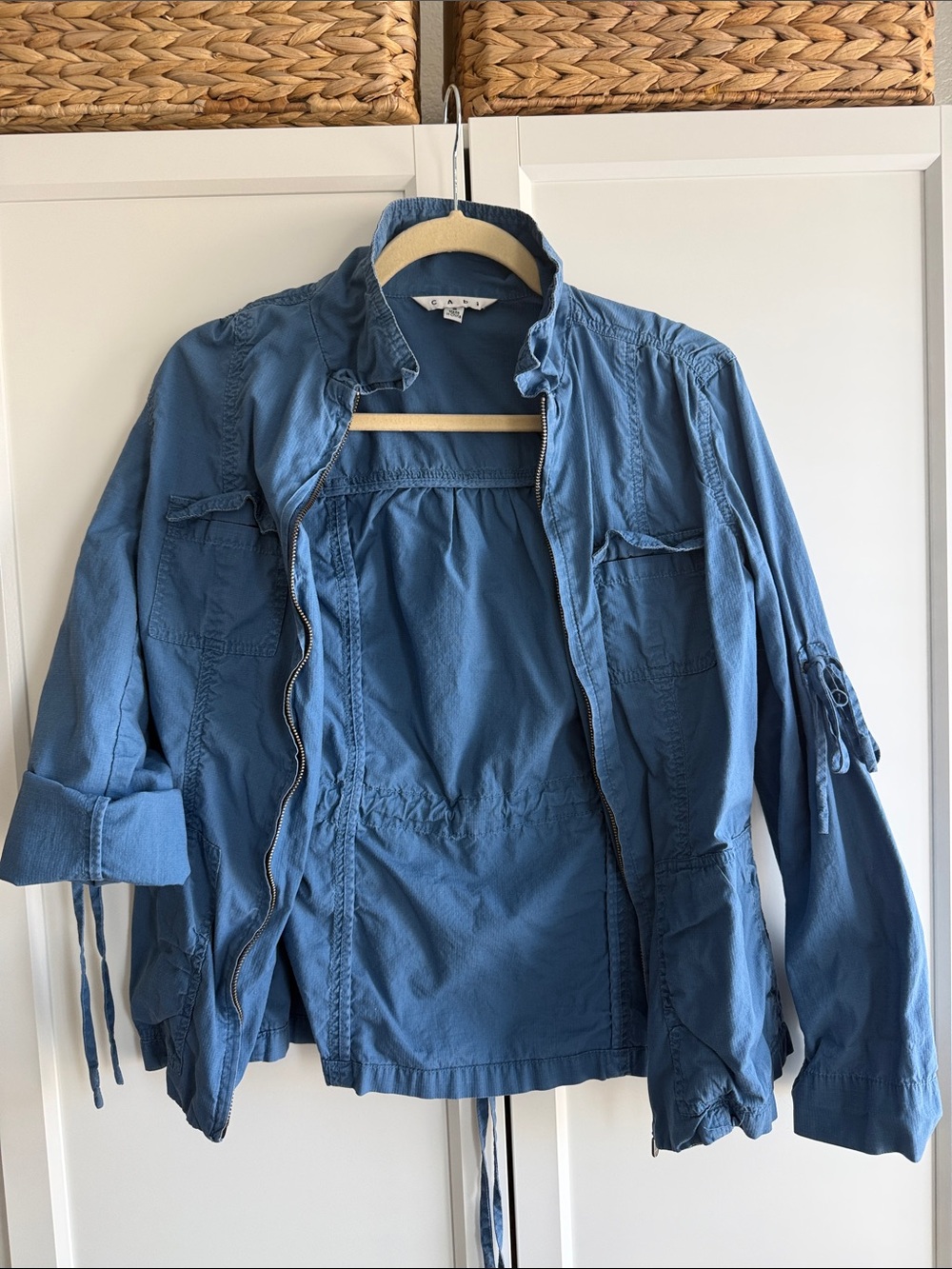 CAbi Denim-Style Blue Utility Jacket